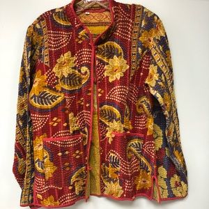 Vintage Boho Gypsy Style Kantha Jacket from India